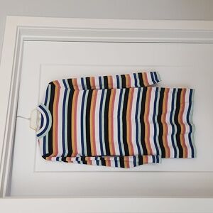 Sweater dress, mock collar. Size L